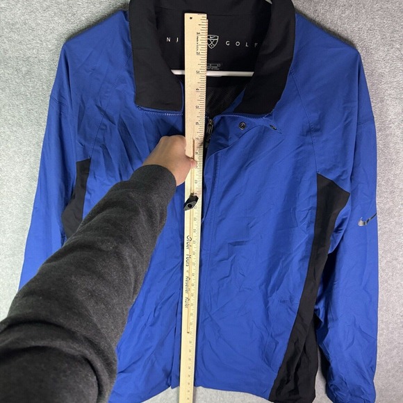 Nike Golf Storm Fit Jacket Adult Large Blue Full Zip Windbreaker Coat Mens - Picture 8 of 12